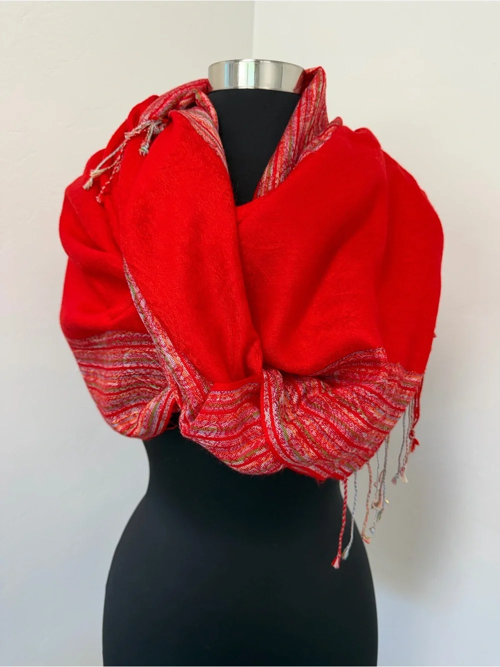 pashmina soft red